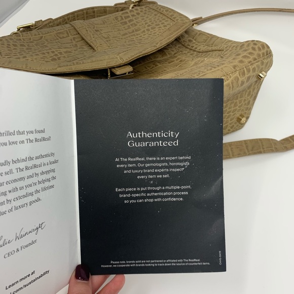 Tory Burch embossed leather satchel bag 797 - Picture 6 of 6